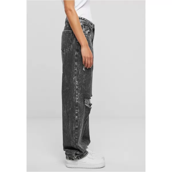  Pantalonii pentru doamne URBAN CLASSICS TB6155 CĂRBUNE NEGRU SPĂLAT 