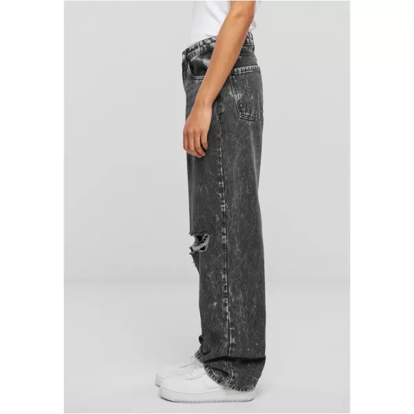  Pantalonii pentru doamne URBAN CLASSICS TB6155 CĂRBUNE NEGRU SPĂLAT 