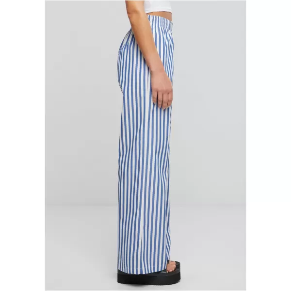  Pantalonii pentru doamne URBAN CLASSICS TB6844 ALB/ALBASTRU 