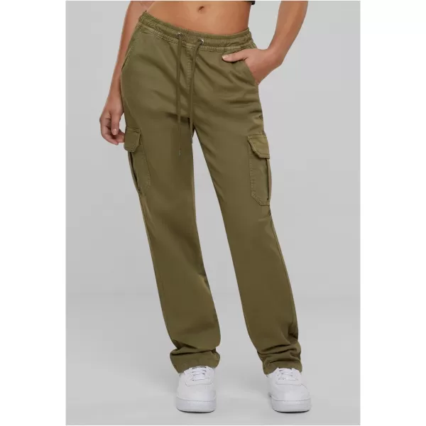  Pantalonii pentru doamne URBAN CLASSICS TB6158 TINI OLIVE 