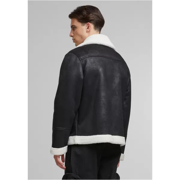  Sacou URBAN CLASSICS TB7048 NISIP NEGRU/ALB 