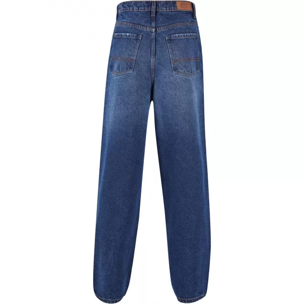  Blugi URBAN CLASSICS TB6398 NOU ALBASTRU ÎNCHIS SPĂLAT 