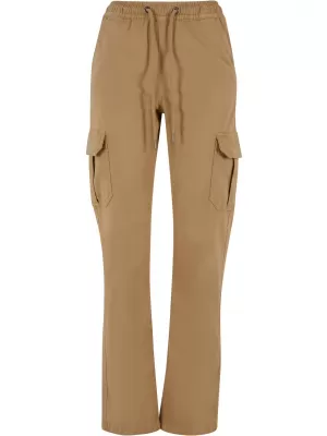 Pantalonii pentru doamne URBAN CLASSICS TB6158 UNIUNE BEIGE