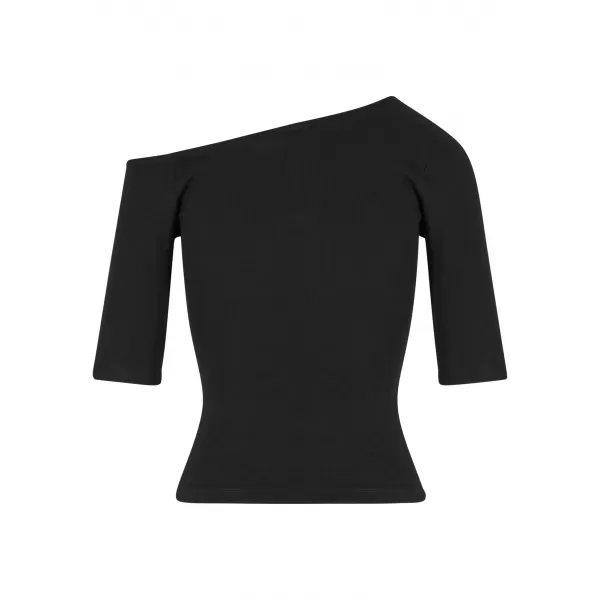  Tricou de damă URBAN CLASSICS TB7096 NEGRU 