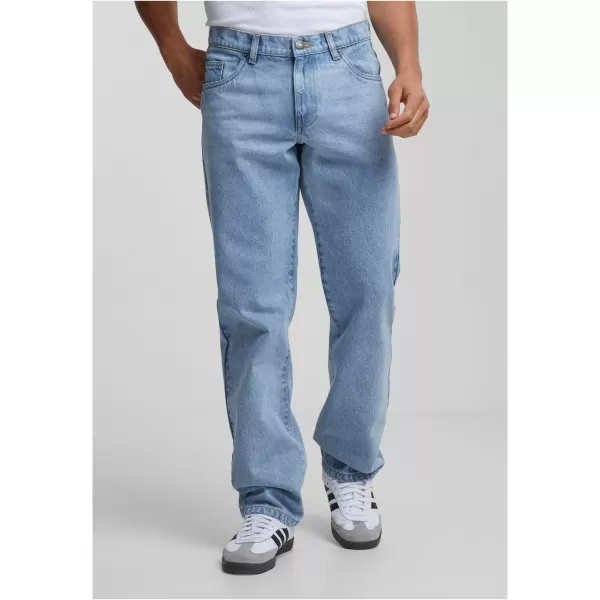  Blugi URBAN CLASSICS TB6396 NOU ALBASTRU DESCHIS SPĂLAT 