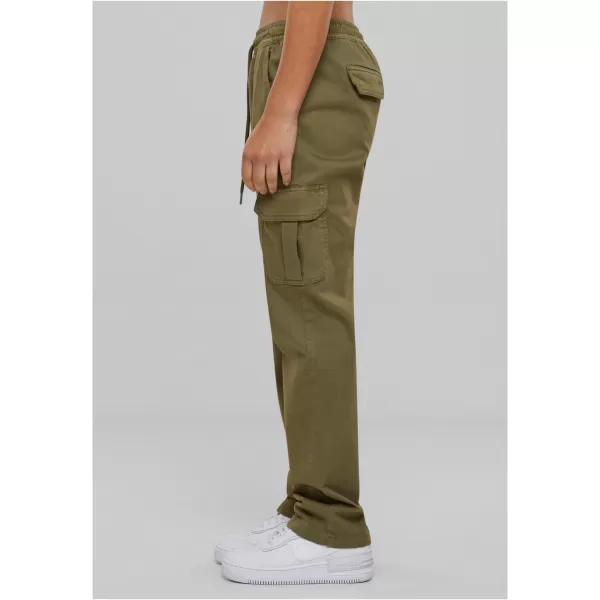  Pantalonii pentru doamne URBAN CLASSICS TB6158 TINI OLIVE 