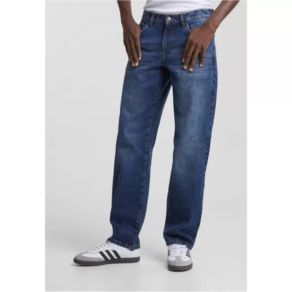  Blugi URBAN CLASSICS TB6396 NOU ALBASTRU ÎNCHIS SPĂLAT 