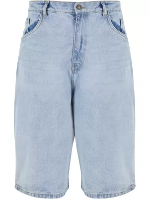 Pantaloni scurţi URBAN CLASSICS TB6639 NOU ALBASTRU DESCHIS SPĂLAT