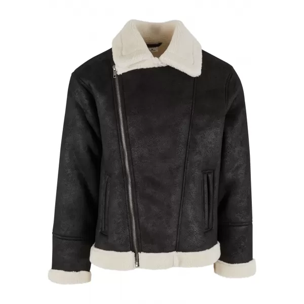  Sacou URBAN CLASSICS TB7048 NISIP NEGRU/ALB 
