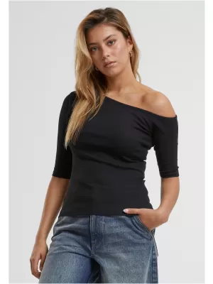 Tricou de damă URBAN CLASSICS TB7096 NEGRU