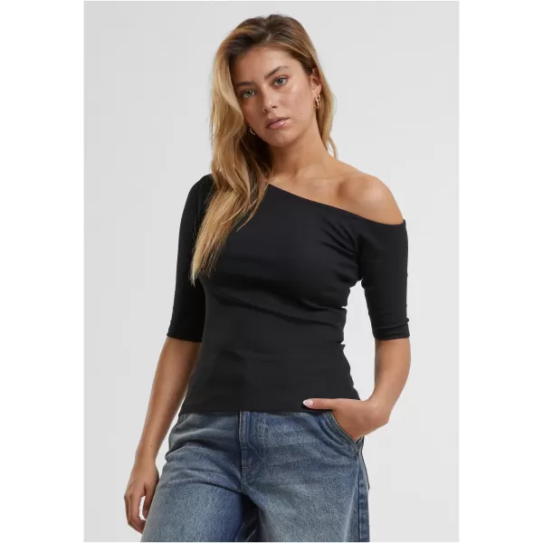  Tricou de damă URBAN CLASSICS TB7096 NEGRU 