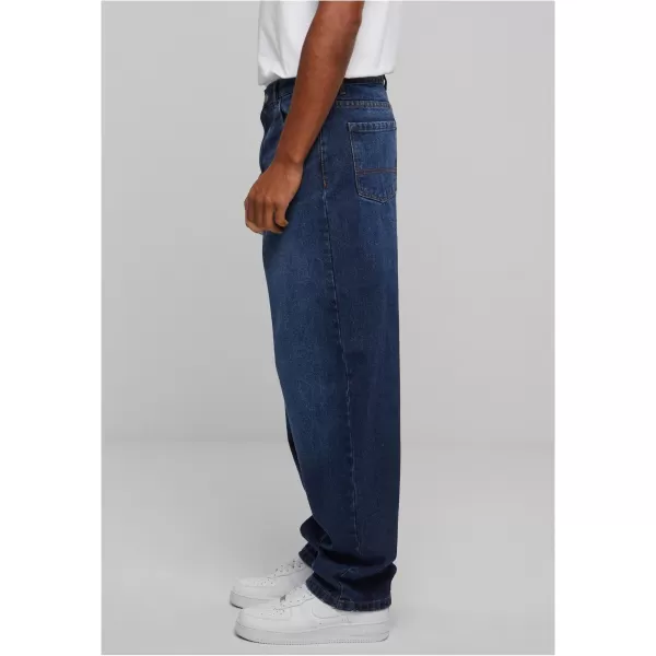  Blugi URBAN CLASSICS TB6398 NOU ALBASTRU ÎNCHIS SPĂLAT 