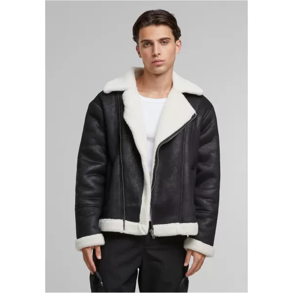  Sacou URBAN CLASSICS TB7048 NISIP NEGRU/ALB 
