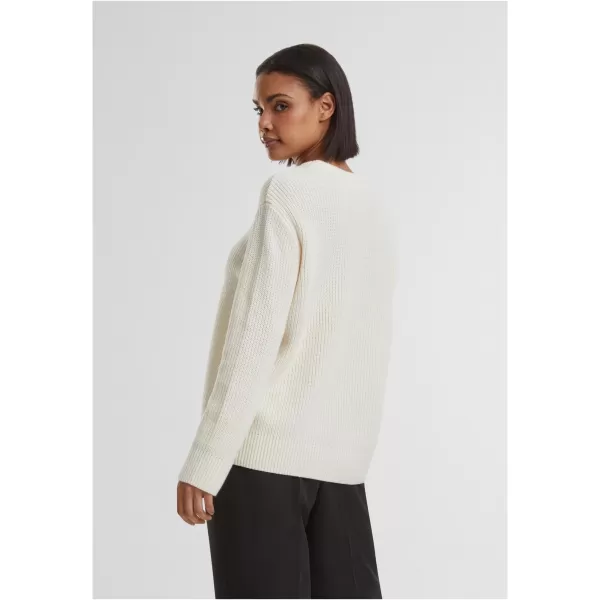  Pulover de dama URBAN CLASSICS TB7116 ALB/NISIP 