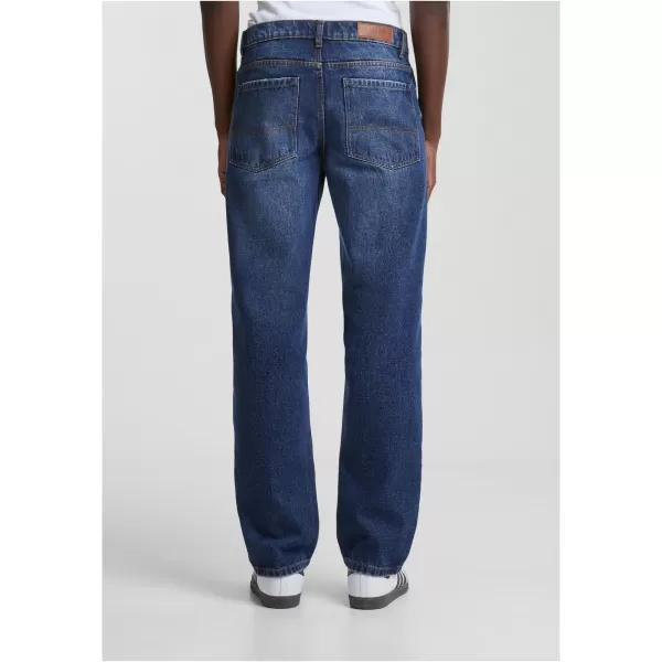  Blugi URBAN CLASSICS TB6396 NOU ALBASTRU ÎNCHIS SPĂLAT 