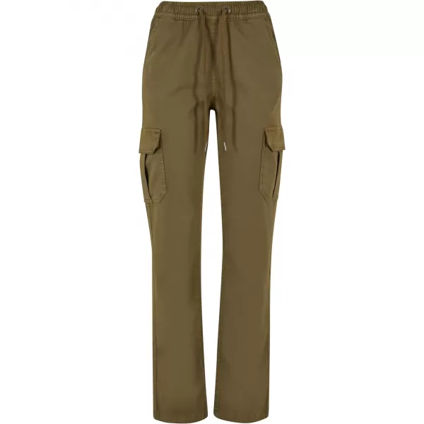  Pantalonii pentru doamne URBAN CLASSICS TB6158 TINI OLIVE 