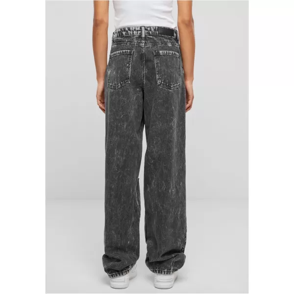  Pantalonii pentru doamne URBAN CLASSICS TB6155 CĂRBUNE NEGRU SPĂLAT 