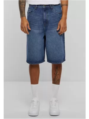 Pantaloni scurţi URBAN CLASSICS TB6639 NOU ALBASTRU MIJLOCIU SPĂLAT