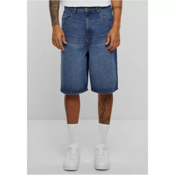  Pantaloni scurţi URBAN CLASSICS TB6639 NOU ALBASTRU MIJLOCIU SPĂLAT 