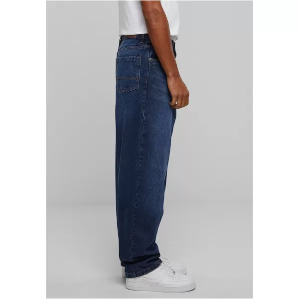  Blugi URBAN CLASSICS TB6398 NOU ALBASTRU ÎNCHIS SPĂLAT 