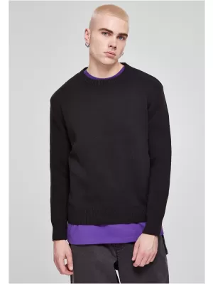 Pulover pentru bărbați URBAN CLASSICS TB6336 NEGRU