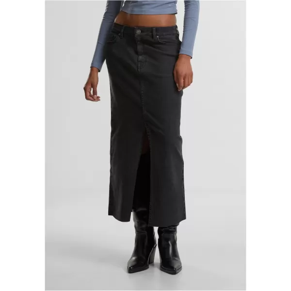  Fusta doamnelor URBAN CLASSICS TB7092 NEGRU SPĂLAT 