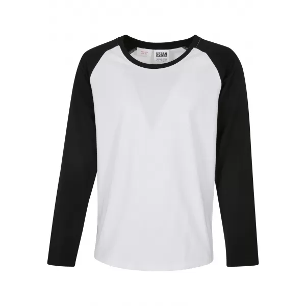  Tricou pentru copii URBAN CLASSICS UCK4539 ALB/NEGRU 