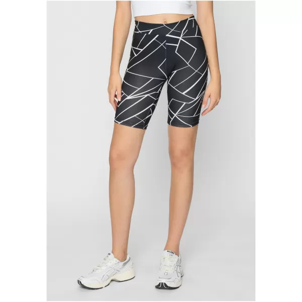  Pantaloni scurți pentru doamne URBAN CLASSICS TB4346A NEGRU GEOMETRIC/NEGRU   2 pachete 