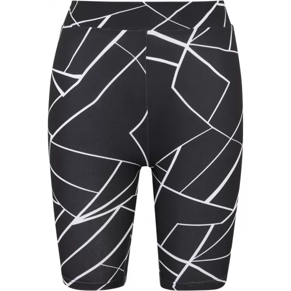  Pantaloni scurți pentru doamne URBAN CLASSICS TB4346A NEGRU GEOMETRIC/NEGRU   2 pachete 