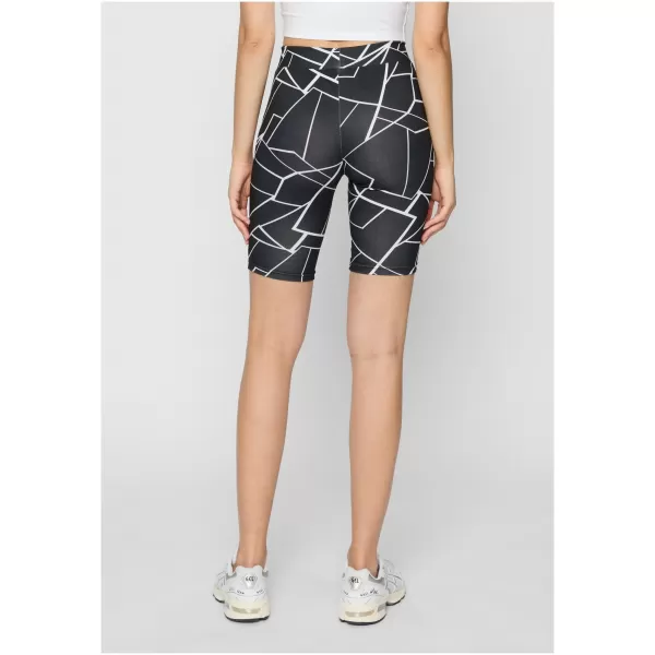  Pantaloni scurți pentru doamne URBAN CLASSICS TB4346A NEGRU GEOMETRIC/NEGRU   2 pachete 