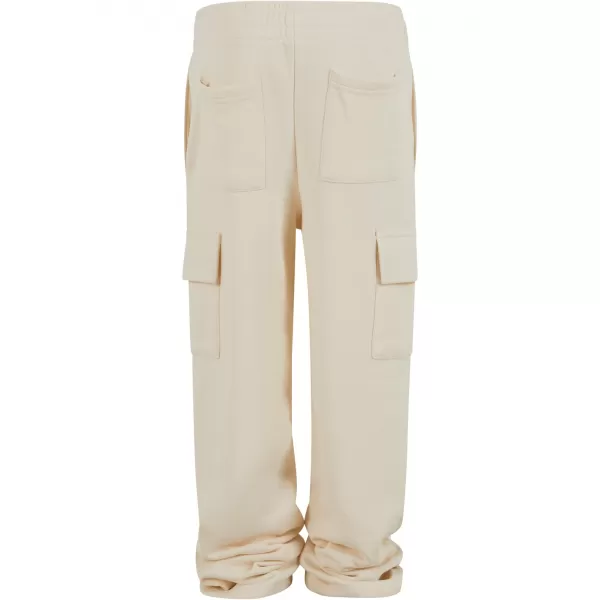  Pantaloni de trening pentru copii URBAN CLASSICS UCK6857 ALB/NISIP 