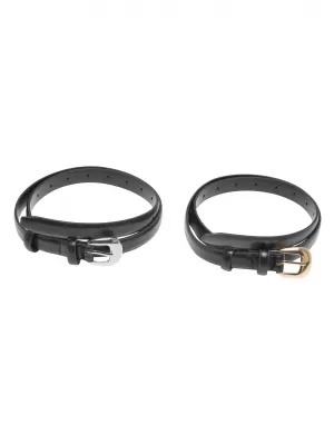 Centura femeilor URBAN CLASSICS TB7208A NEGRU/ARGINTIU/NEGRU/AURIU