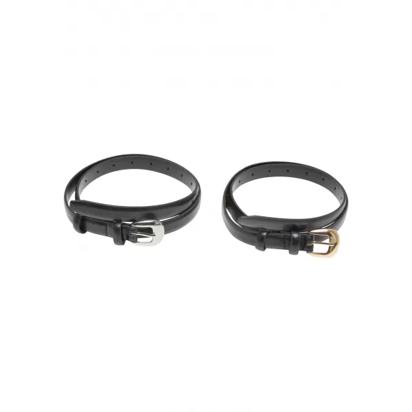  Centura femeilor URBAN CLASSICS TB7208A NEGRU/ARGINTIU/NEGRU/AURIU 