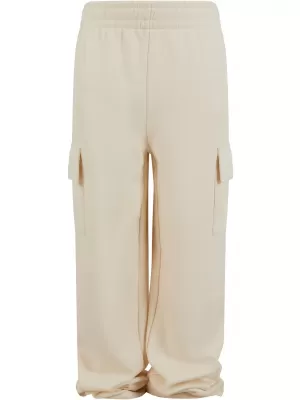 Pantaloni de trening pentru copii URBAN CLASSICS UCK6857 ALB/NISIP