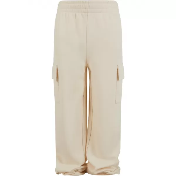  Pantaloni de trening pentru copii URBAN CLASSICS UCK6857 ALB/NISIP 