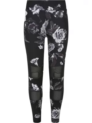 Jambiere URBAN CLASSICS UCK4005 AOP CU FLORI ÎNTUNECATE