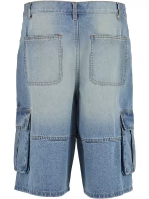 Pantaloni scurţi URBAN CLASSICS TB7367 NOU ALBASTRU DESCHIS MURDAR SPĂLAT