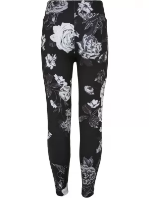 Jambiere URBAN CLASSICS UCK4005 AOP CU FLORI ÎNTUNECATE