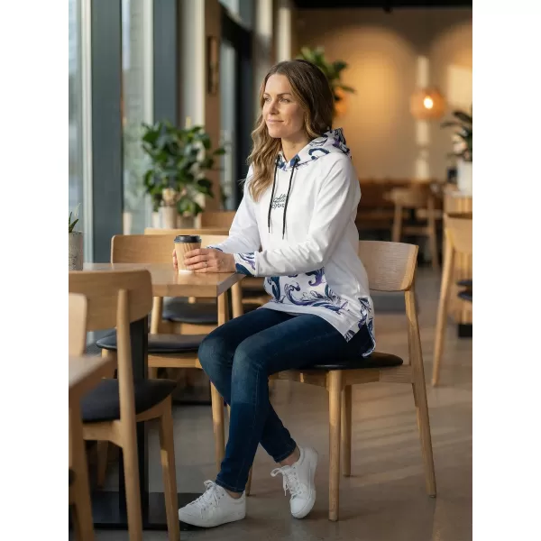  Premium cu hanorac funcțional pentru femei ALTISPORT VOJ/ALW065MI03 ALB/VIOLET 