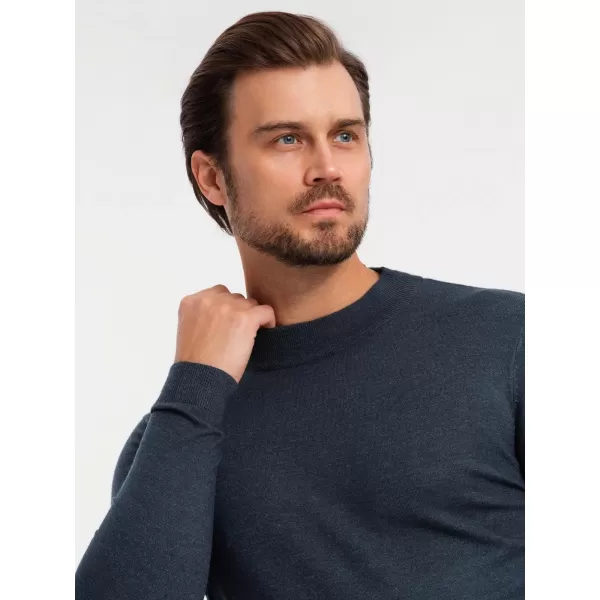  Pulover pentru bărbați OMBRE OM-SWTN-0125 ALBASTRU MARIN 