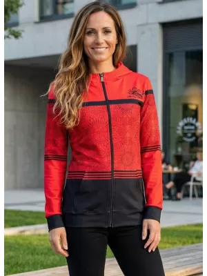 Panoul pentru femei pe Zip Premium ALTISPORT VOJ/ALW023MI02 ROŞU
