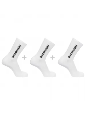 Șosete SALOMON EVERYDAY CREW 3-PACK LC2086000 ALB/ALB/ALB