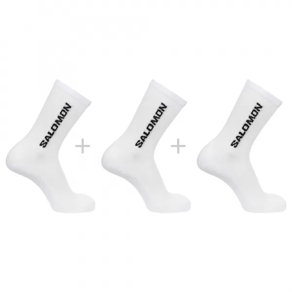  Șosete SALOMON EVERYDAY CREW 3-PACK LC2086000 ALB/ALB/ALB 