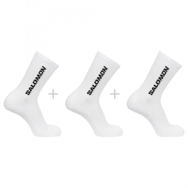  Șosete SALOMON EVERYDAY CREW 3-PACK LC2086000 ALB/ALB/ALB 