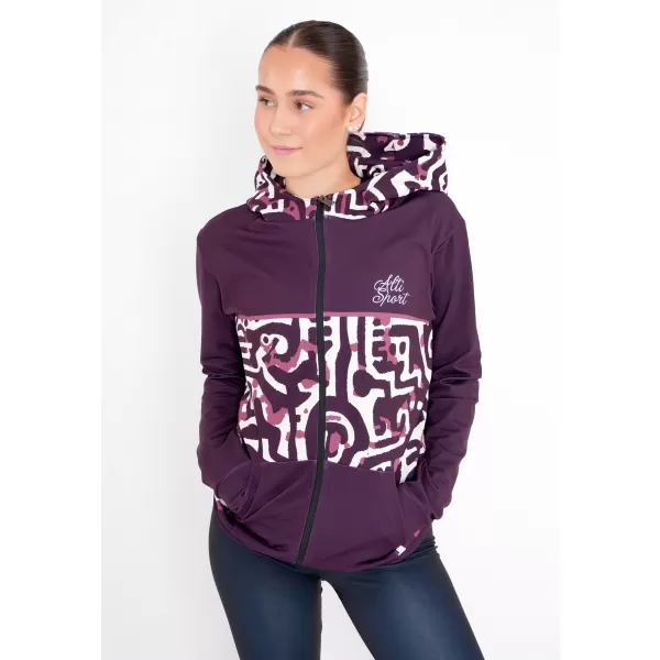  Panoul pentru femei pe Zip Premium ALTISPORT VOJ/ALW060MI02 BURGUNDIA 