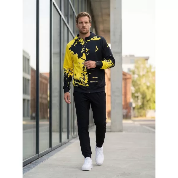  Panoul pentru bărbați pe Zip Premium ALTISPORT VOJ/ALM057MI02 GALBEN FLUO 
