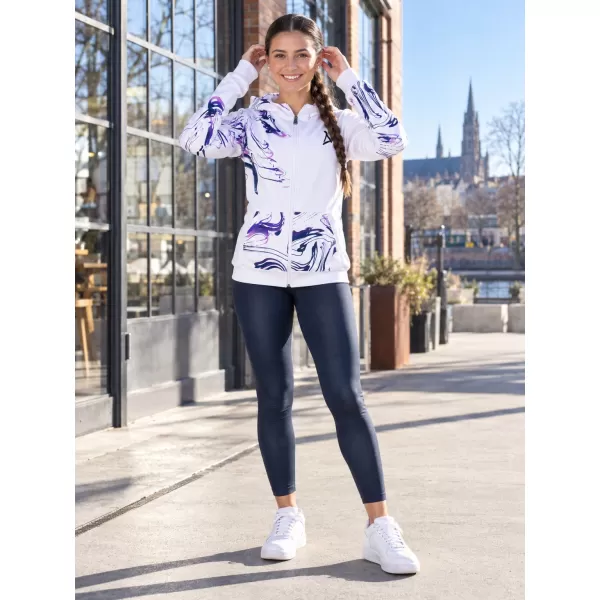  Panoul pentru femei pe Zip Premium ALTISPORT VOJ/ALW064MI02 ALB -VIOLET 