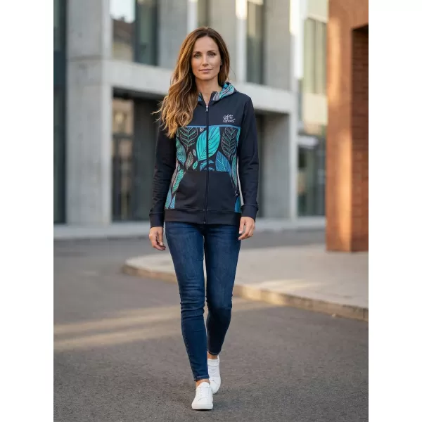  Panoul pentru femei pe Zip Premium ALTISPORT VOJ/ALW061MI02 ALBASTRU 