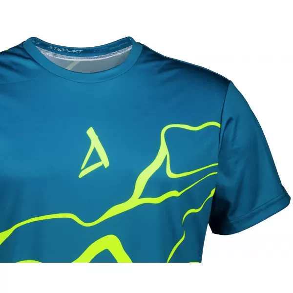  Premium funcțional pentru bărbați ALTISPORT VOJ/ALM073TR01 NAVY-FLUO YELLOW 