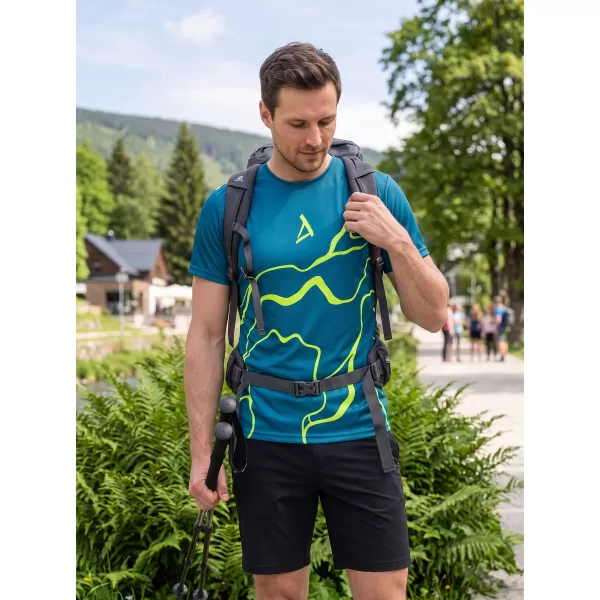 Premium funcțional pentru bărbați ALTISPORT VOJ/ALM073TR01 NAVY-FLUO YELLOW 